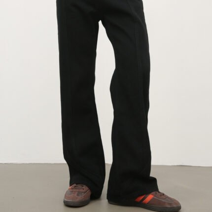 Black Weila Jeans Men's Loose Straight American Style