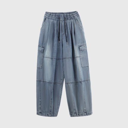 Loose Wide-leg Work New Washed Profile Jeans